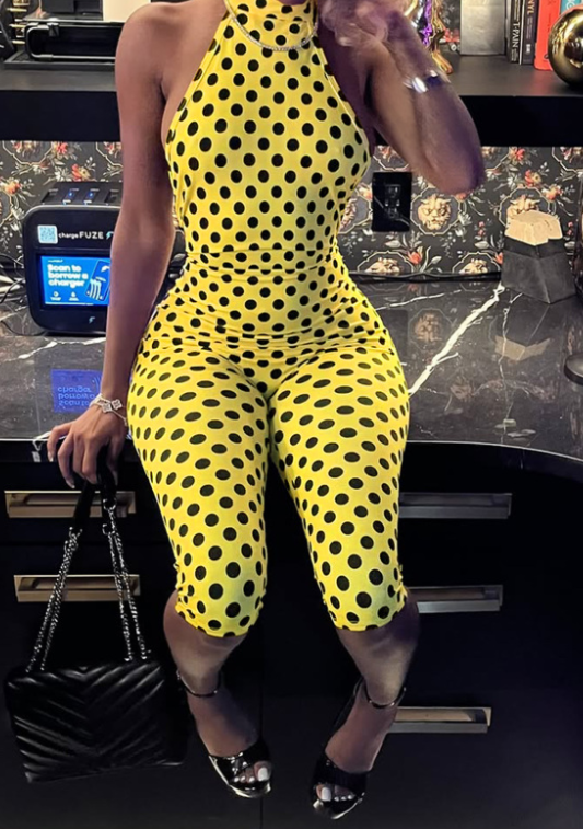 RYNLEES Bandage Design Mid Wave Point Romper