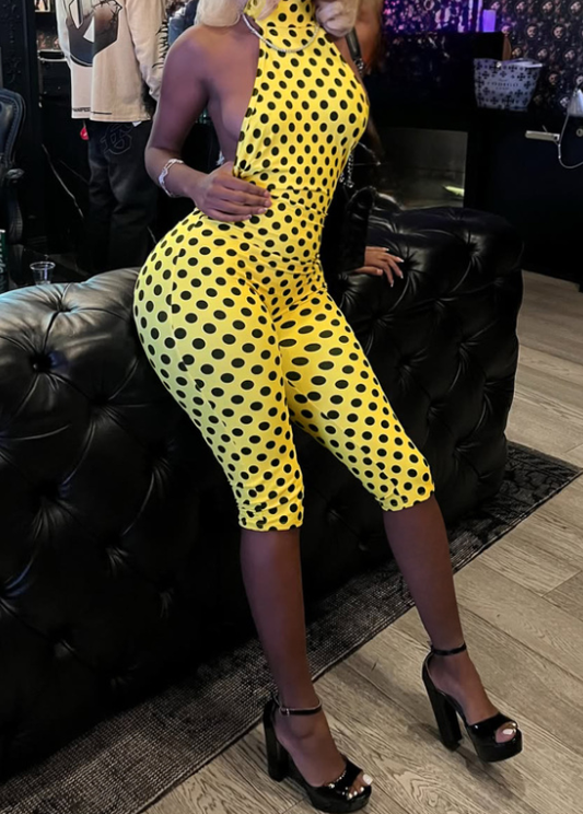 RYNLEES Bandage Design Mid Wave Point Romper