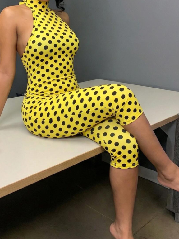 RYNLEES Bandage Design Mid Wave Point Romper
